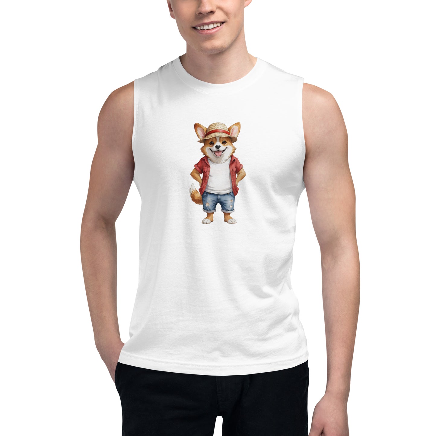 Corgi One Treat Muscle Shirt