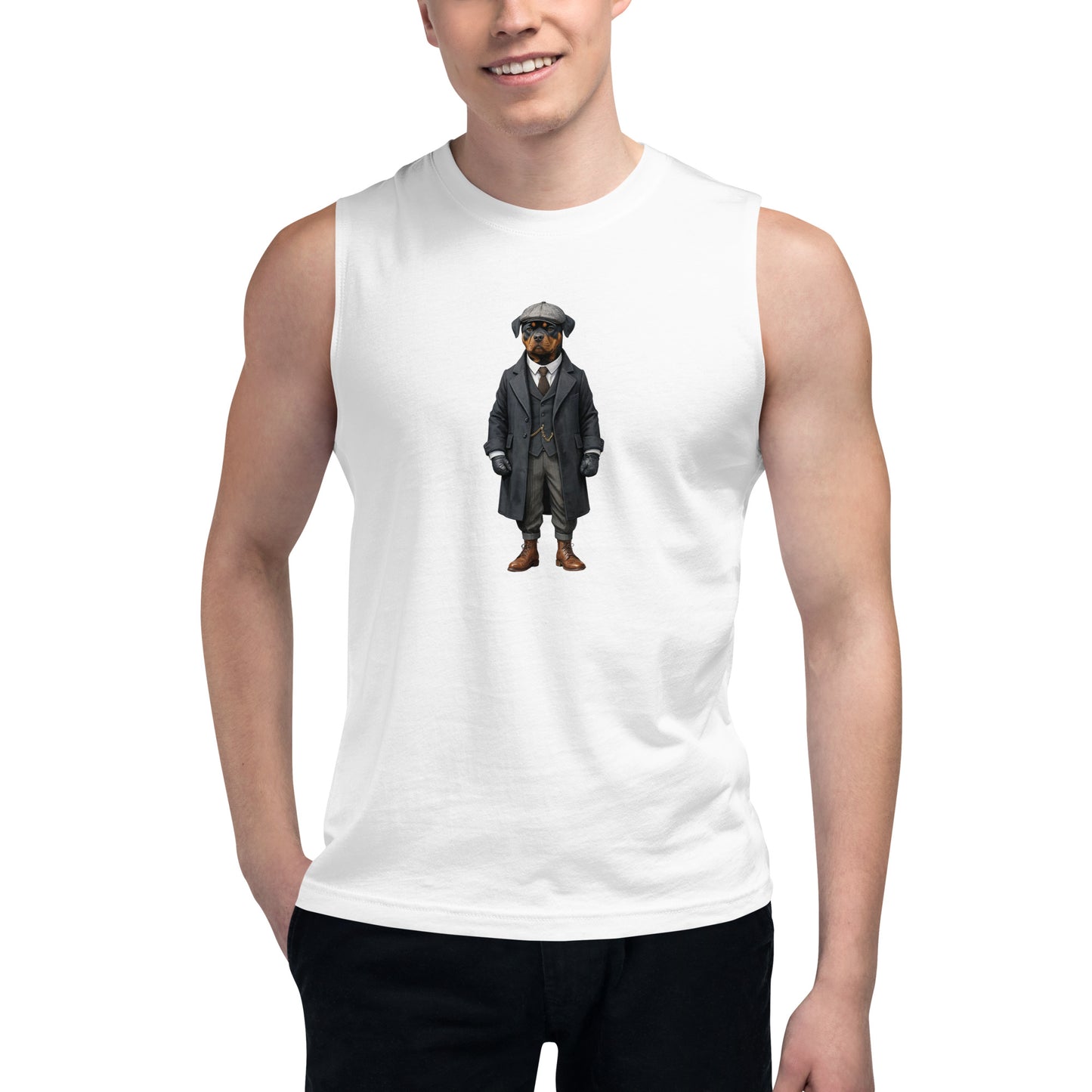 Rottweiler Vintage Shelby Muscle Shirt
