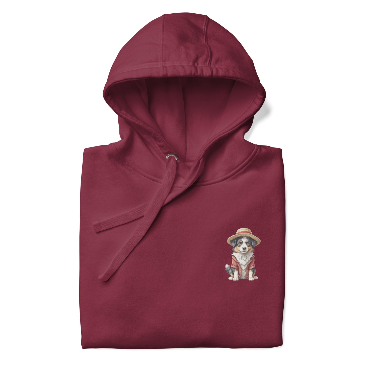 Australian Shepherd One Treat Small Print Unisex Hoodie