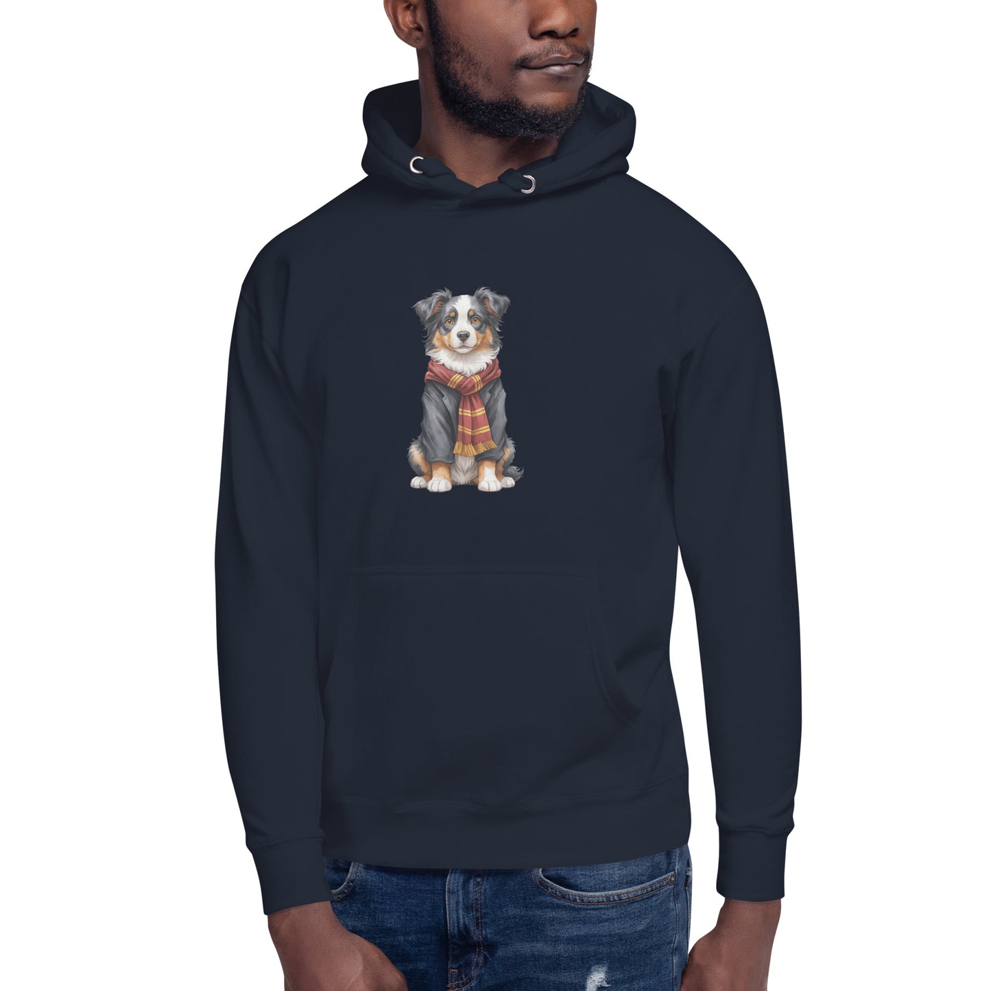 Australian Shepherd Wizard Large Print Unisex Hoodie