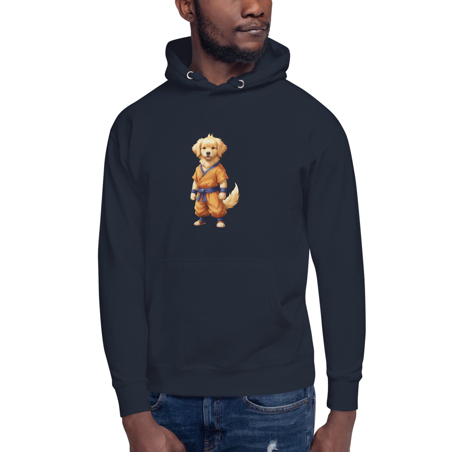 Golden Retriever Martial Art Large Print Unisex Hoodie