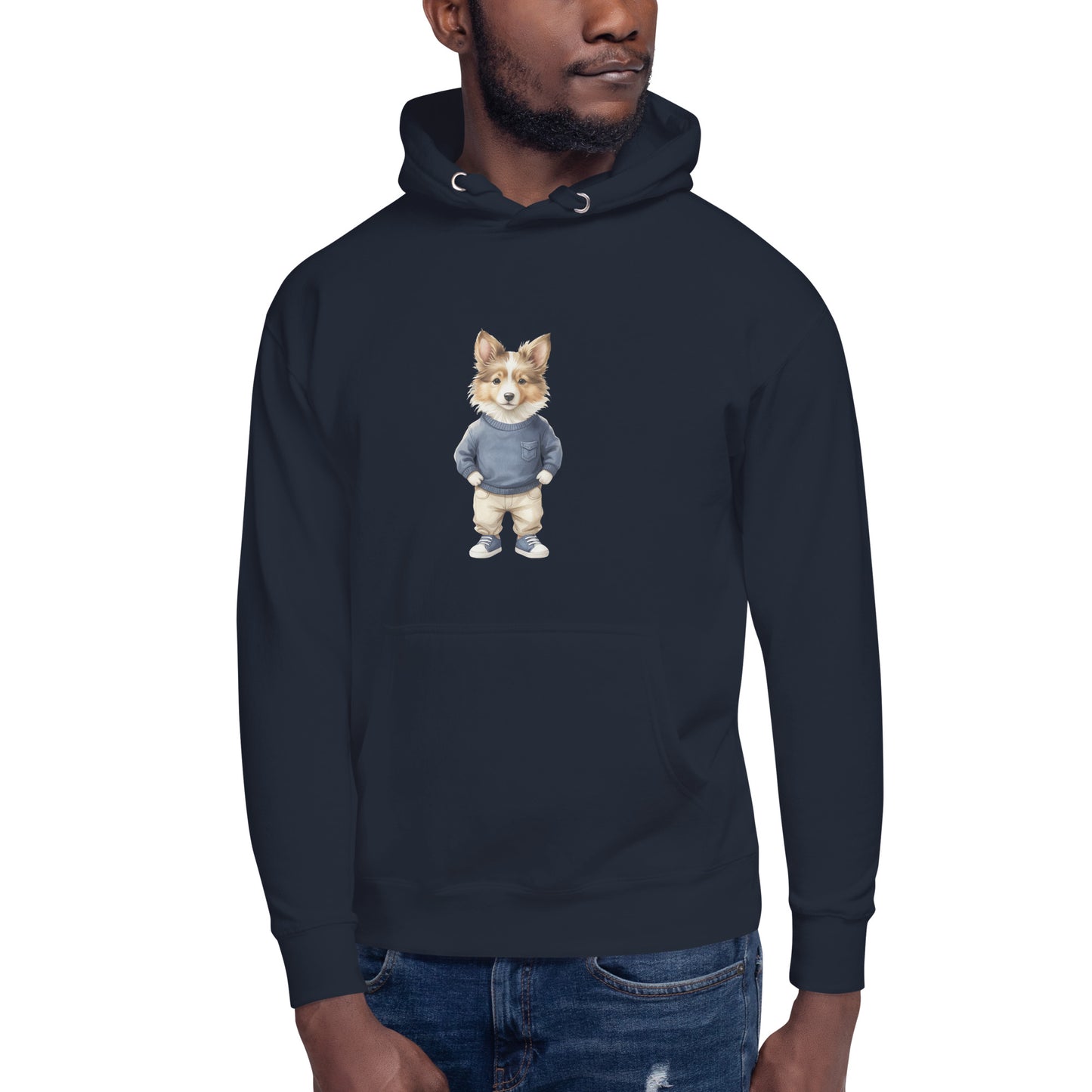 Shetland Sheepdog Joy Large Print Unisex Hoodie