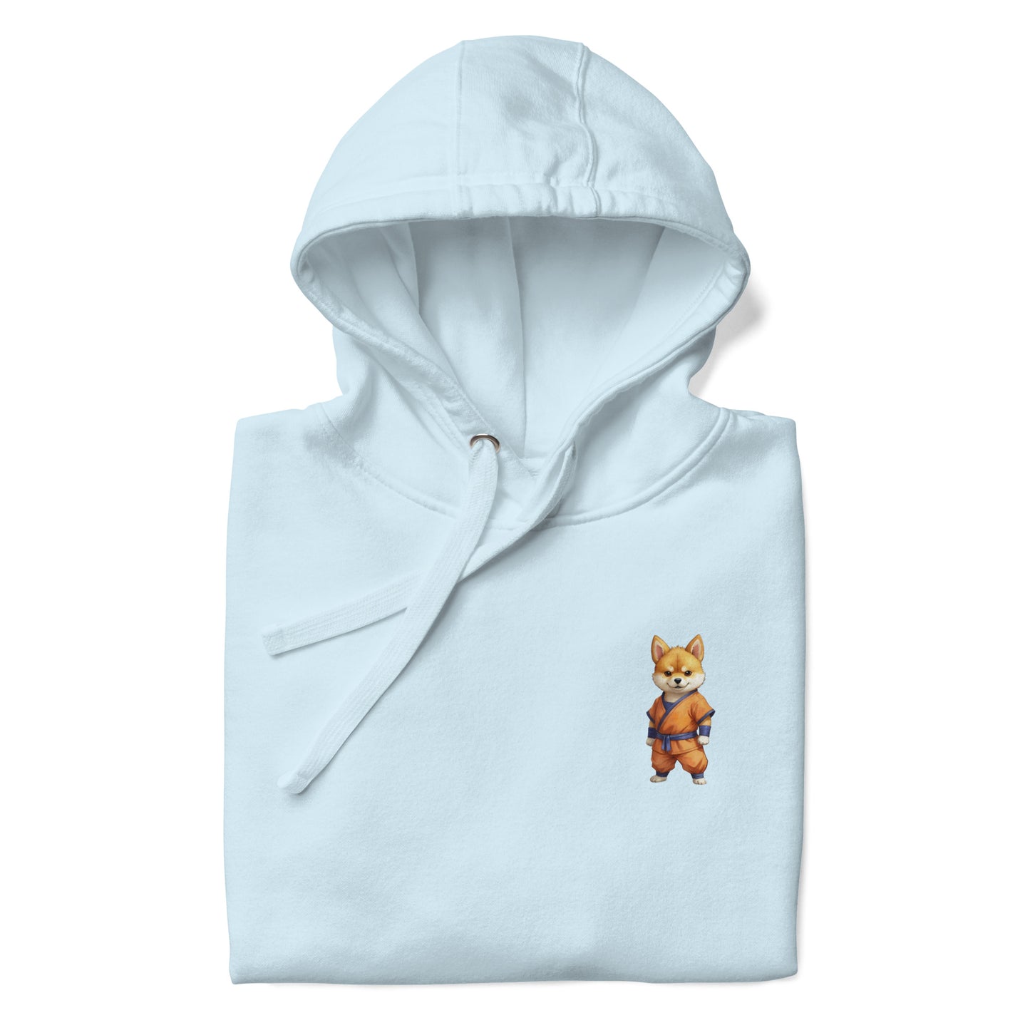 Shiba Inu Martial Art Small Print Unisex Hoodie