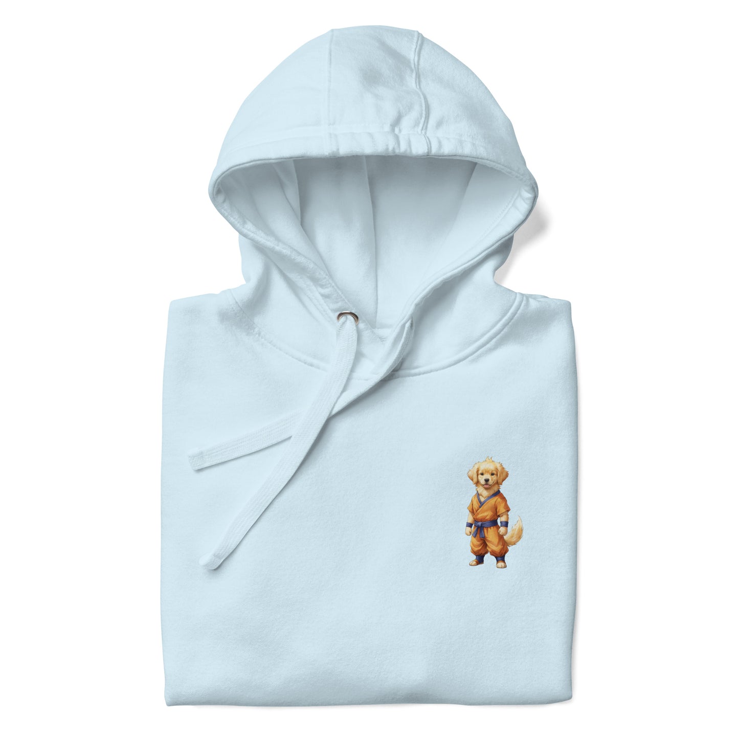 Golden Retriever Martial Art Small Print Unisex Hoodie