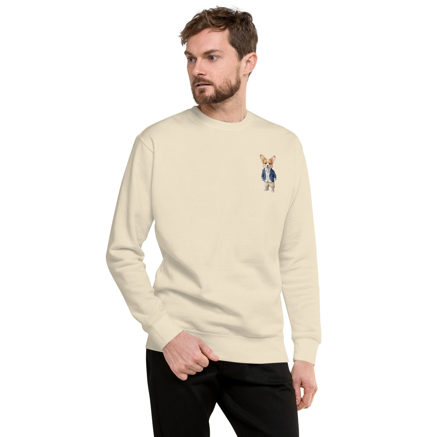 Corgi Good Boy Small Print Sweatshirt