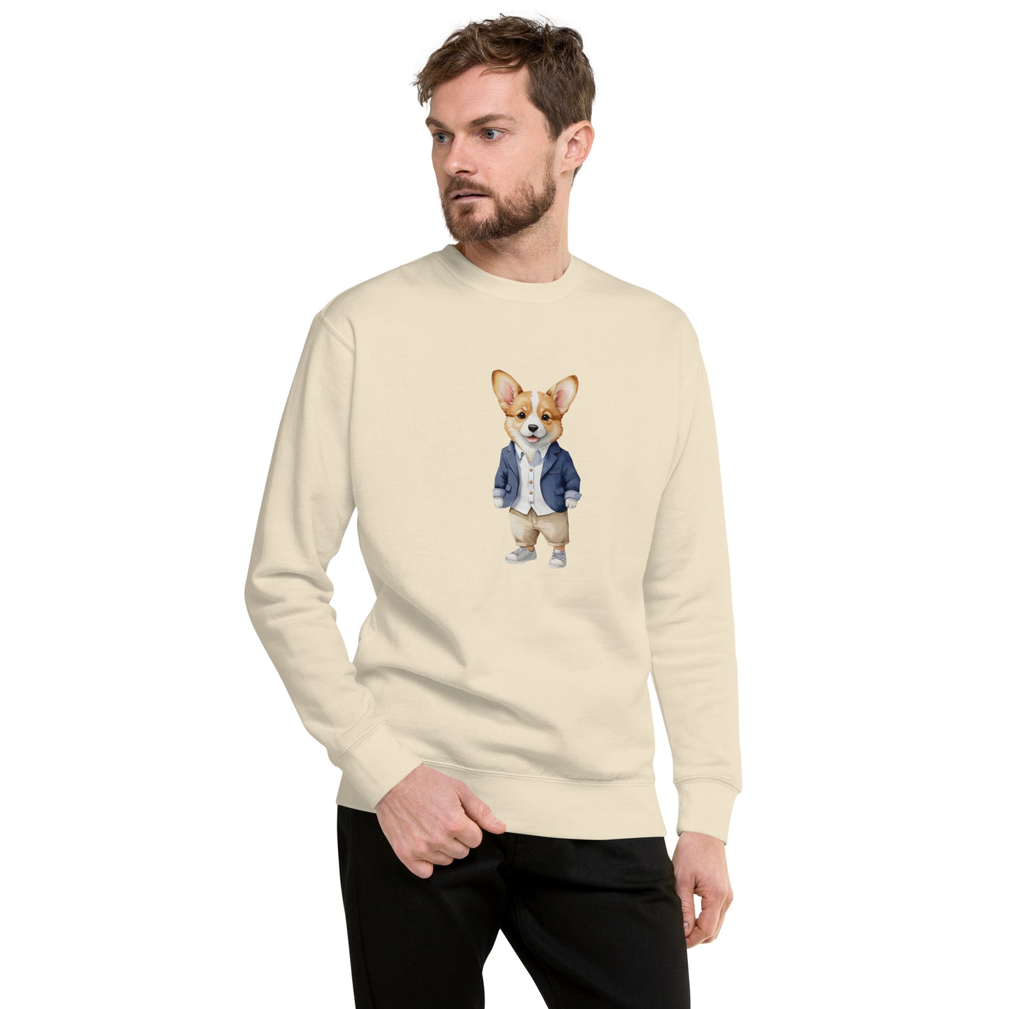 Corgi Good Boy Large Print Sweatshirt