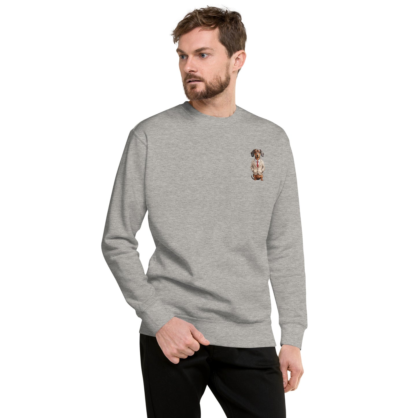 Dachshund Food Note Small Print Sweatshirt