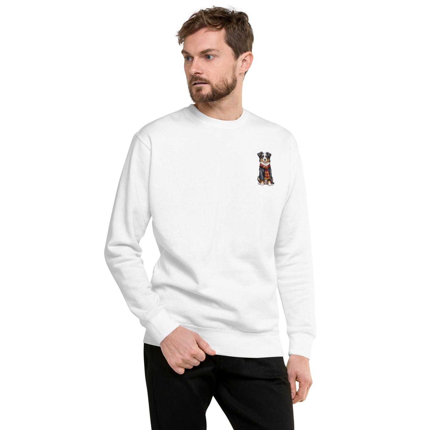 Australian Shepherd Wizard Small Print Sweatshirt