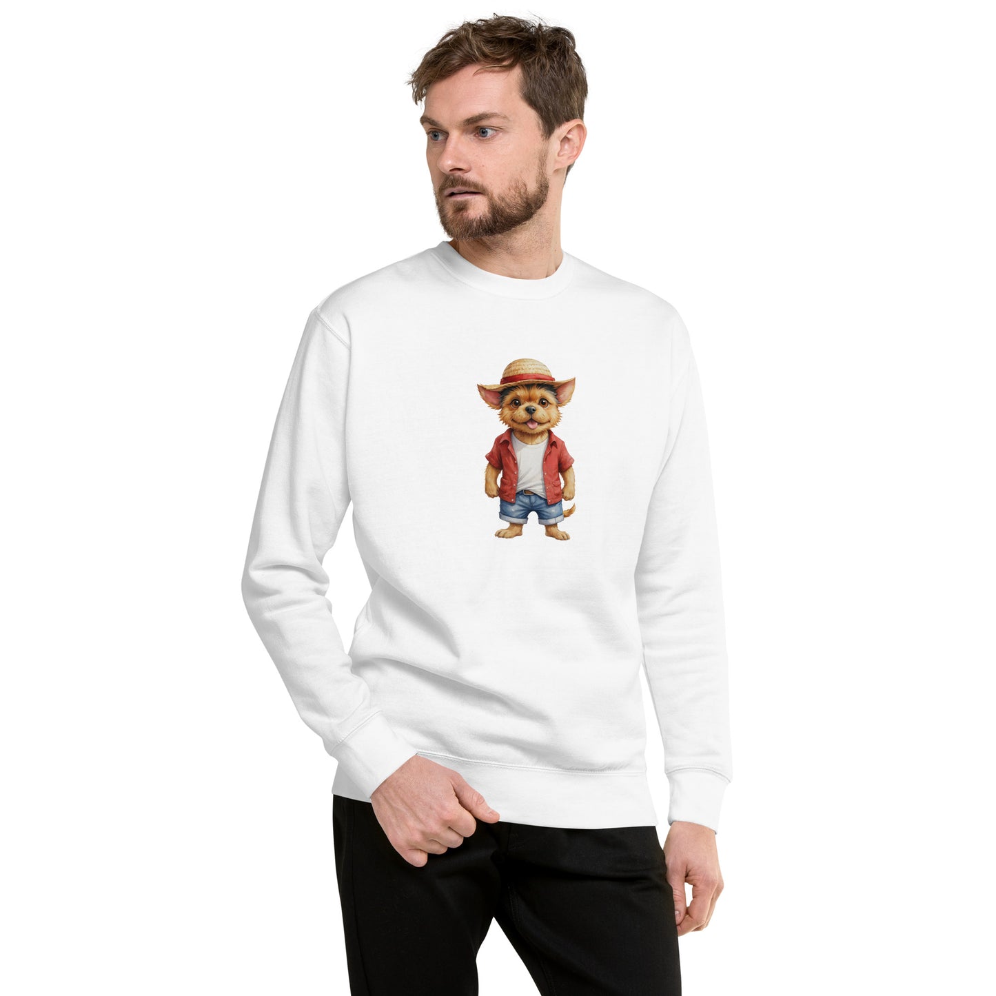 Norwich Terrier One Treat Large Print Sweatshirt