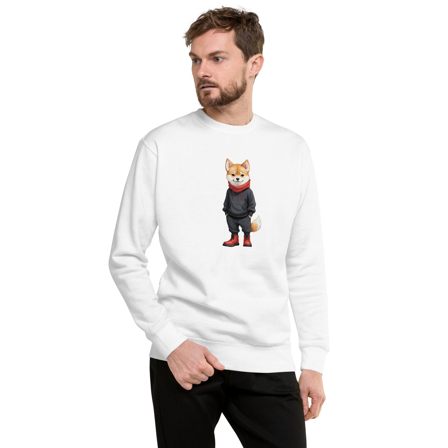 Shiba Inu Jujutsu Large Print Sweatshirt