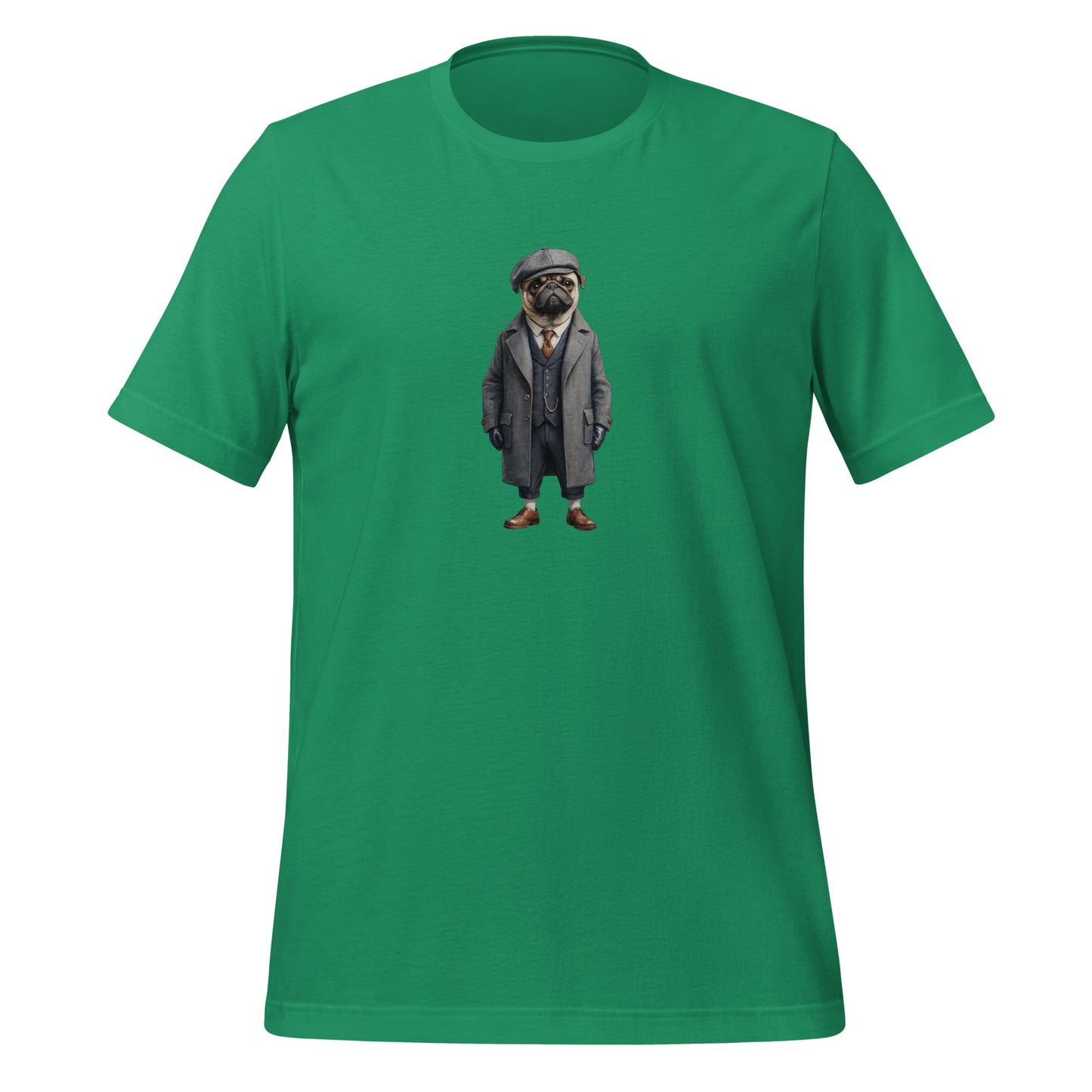 Pug Vintage Shelby Large Print Unisex T-Shirt