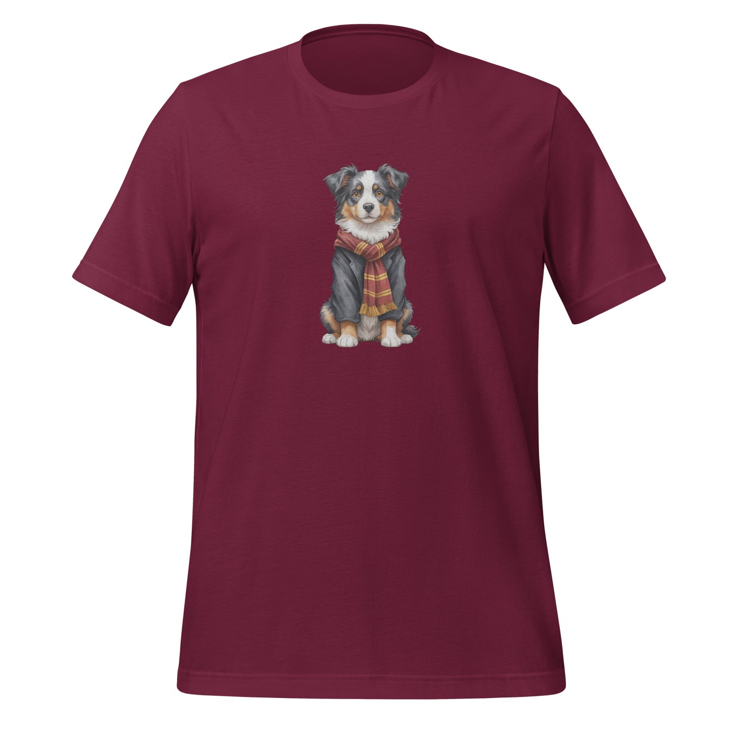 Australian Shepherd Wizard Large Print Unisex T-Shirt
