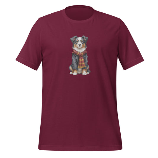 Australian Shepherd Wizard Large Print Unisex T-Shirt