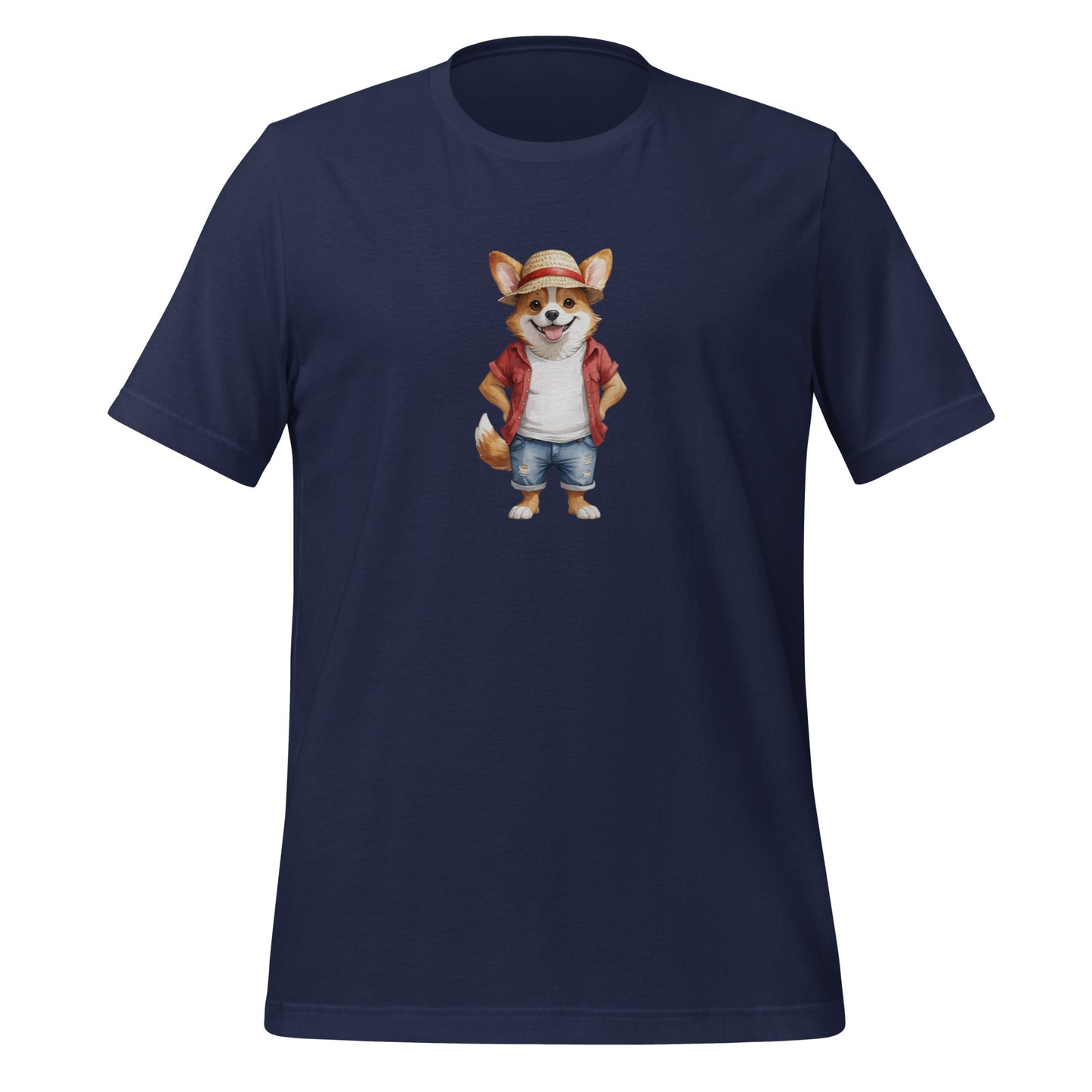 Corgi One Treat Large Print Unisex T-Shirt
