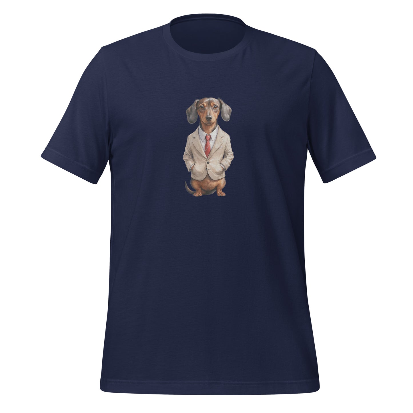 Dachshund Food Note Large Print Unisex T-Shirt