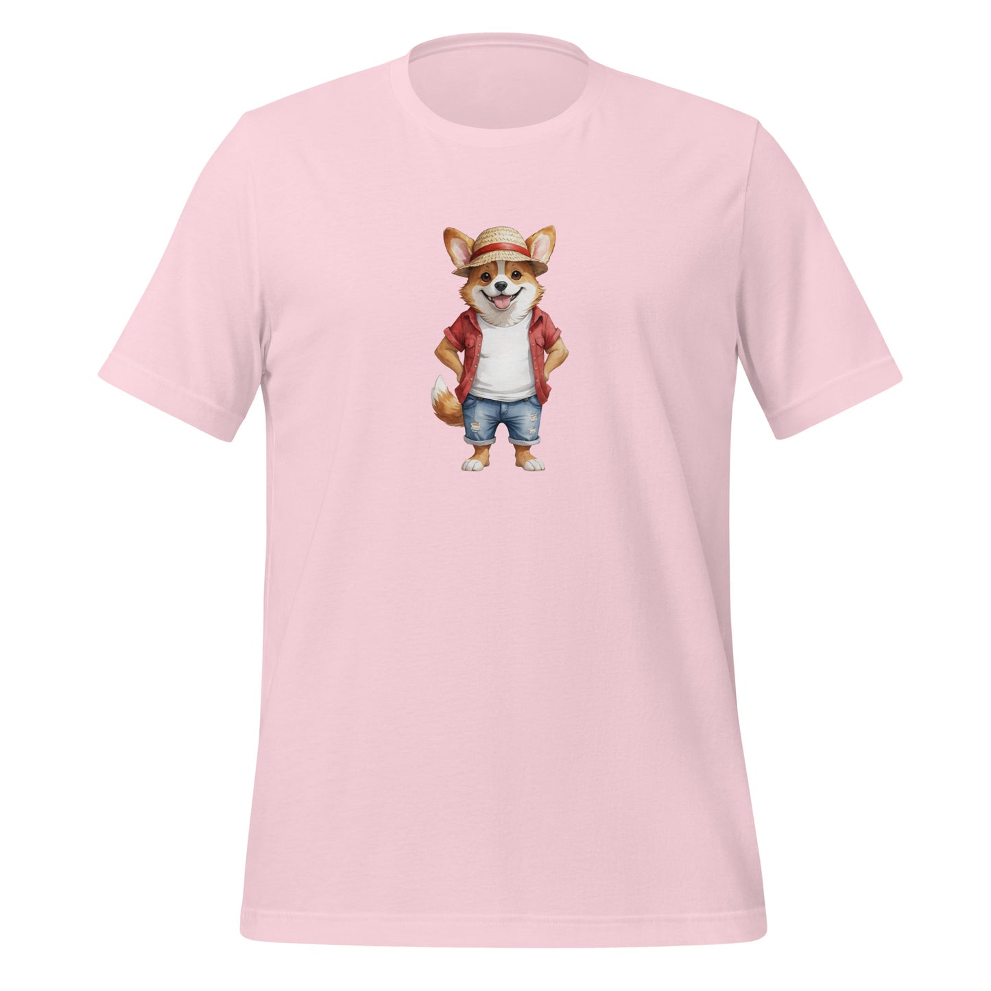 Corgi One Treat Large Print Unisex T-Shirt