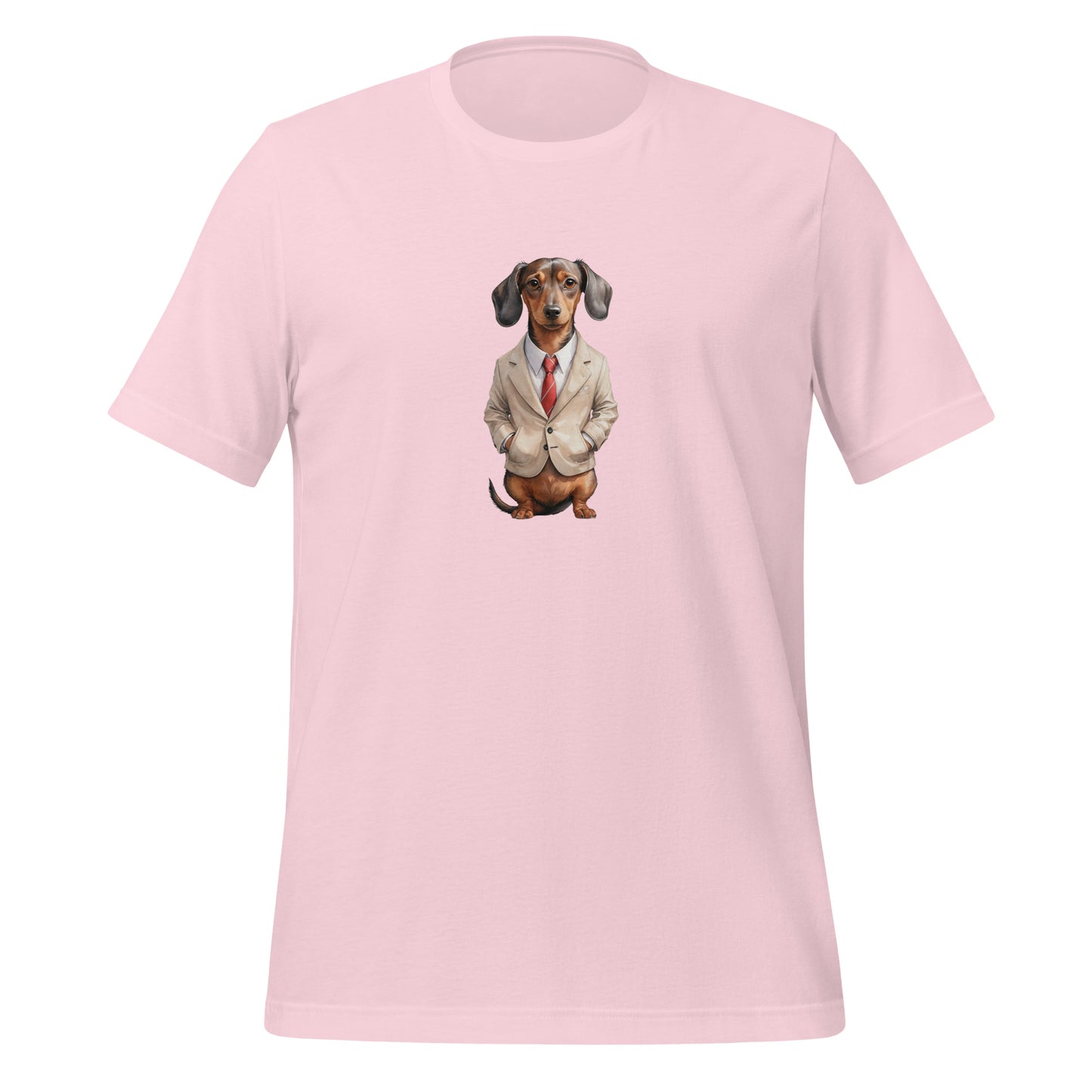 Dachshund Food Note Large Print Unisex T-Shirt
