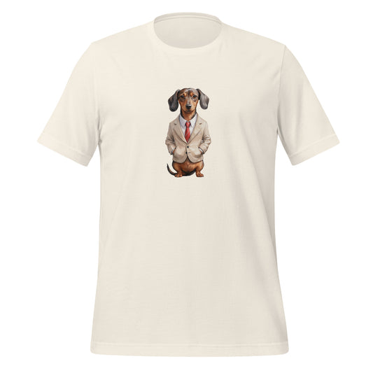 Dachshund Food Note Large Print Unisex T-Shirt