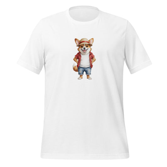 Corgi One Treat Large Print Unisex T-Shirt