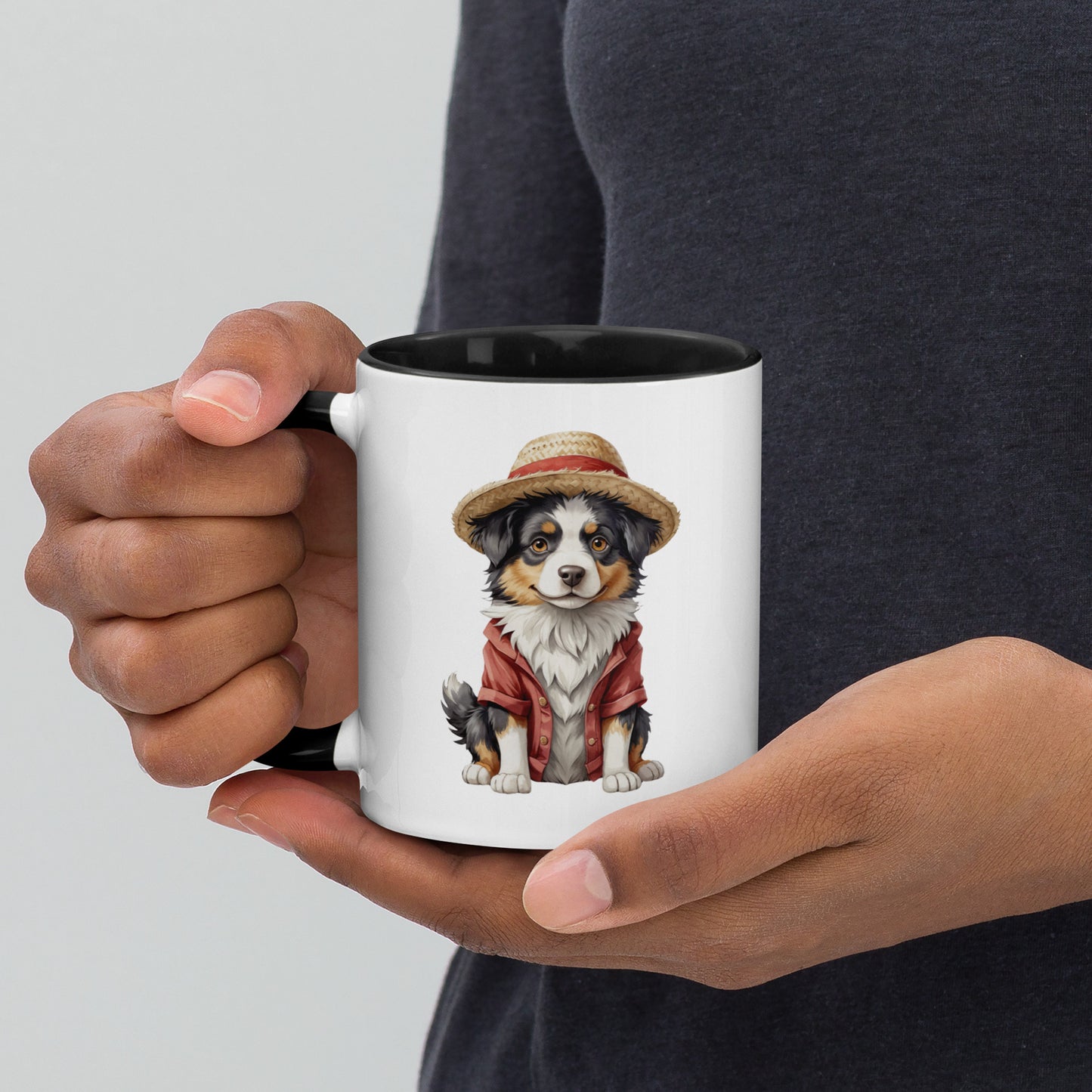 Australian Shepherd One Treat Mug with Color