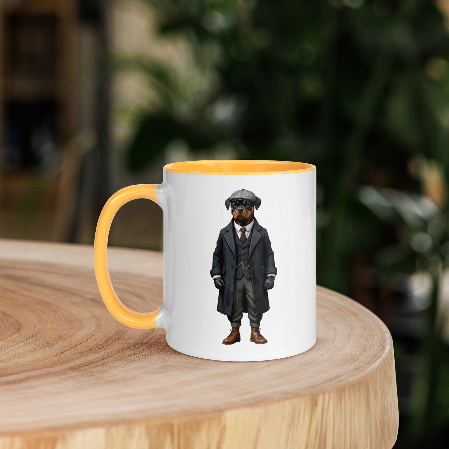 Rottweiler Vintage Shelby Mug with Color