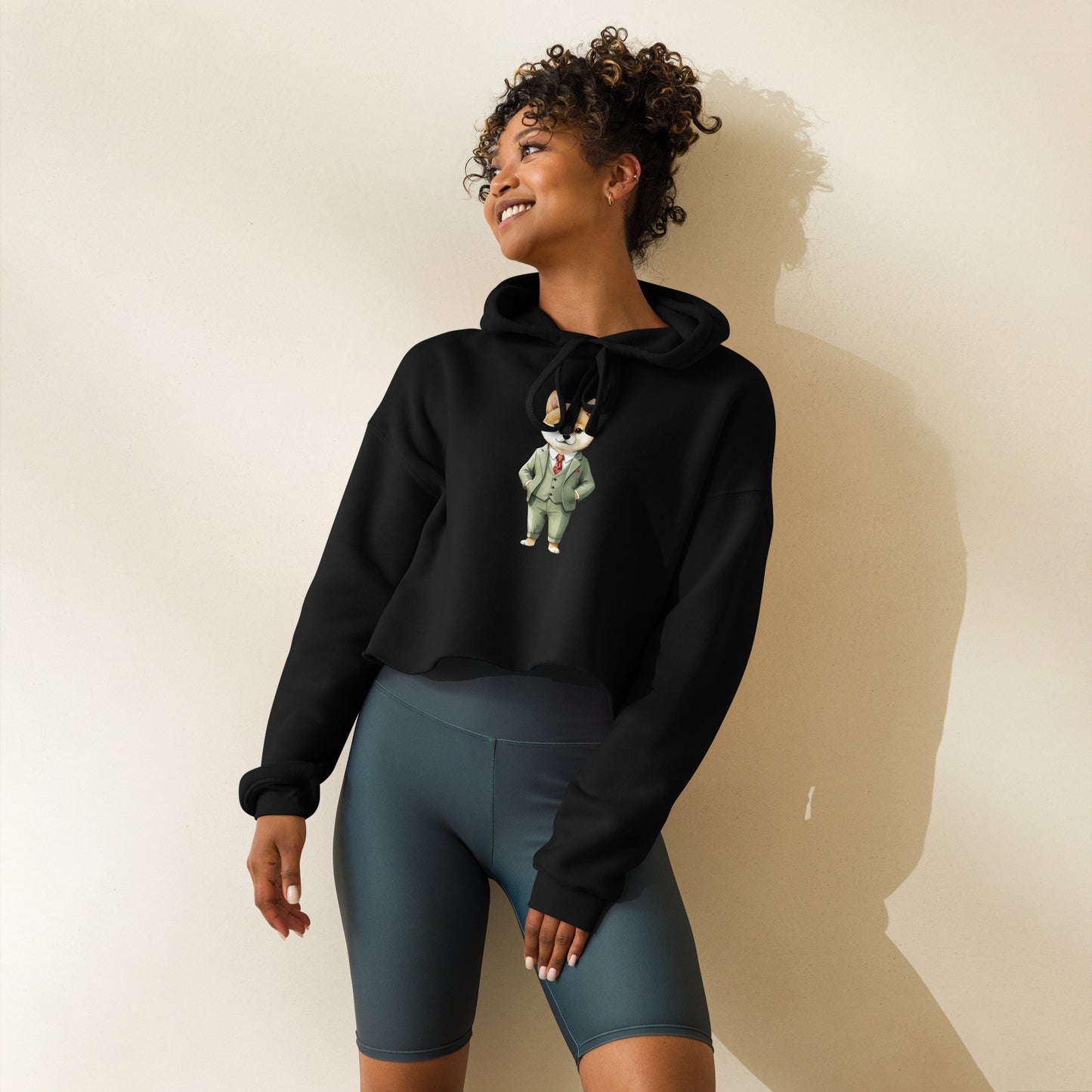 Shiba Inu Spy x Crop Hoodie
