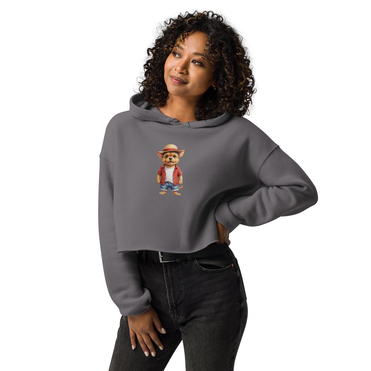 Norwich Terrier One Treat Crop Hoodie