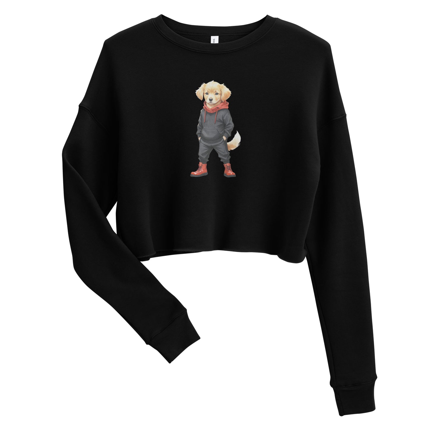 Golden Retriever Jujutsu Crop Sweatshirt