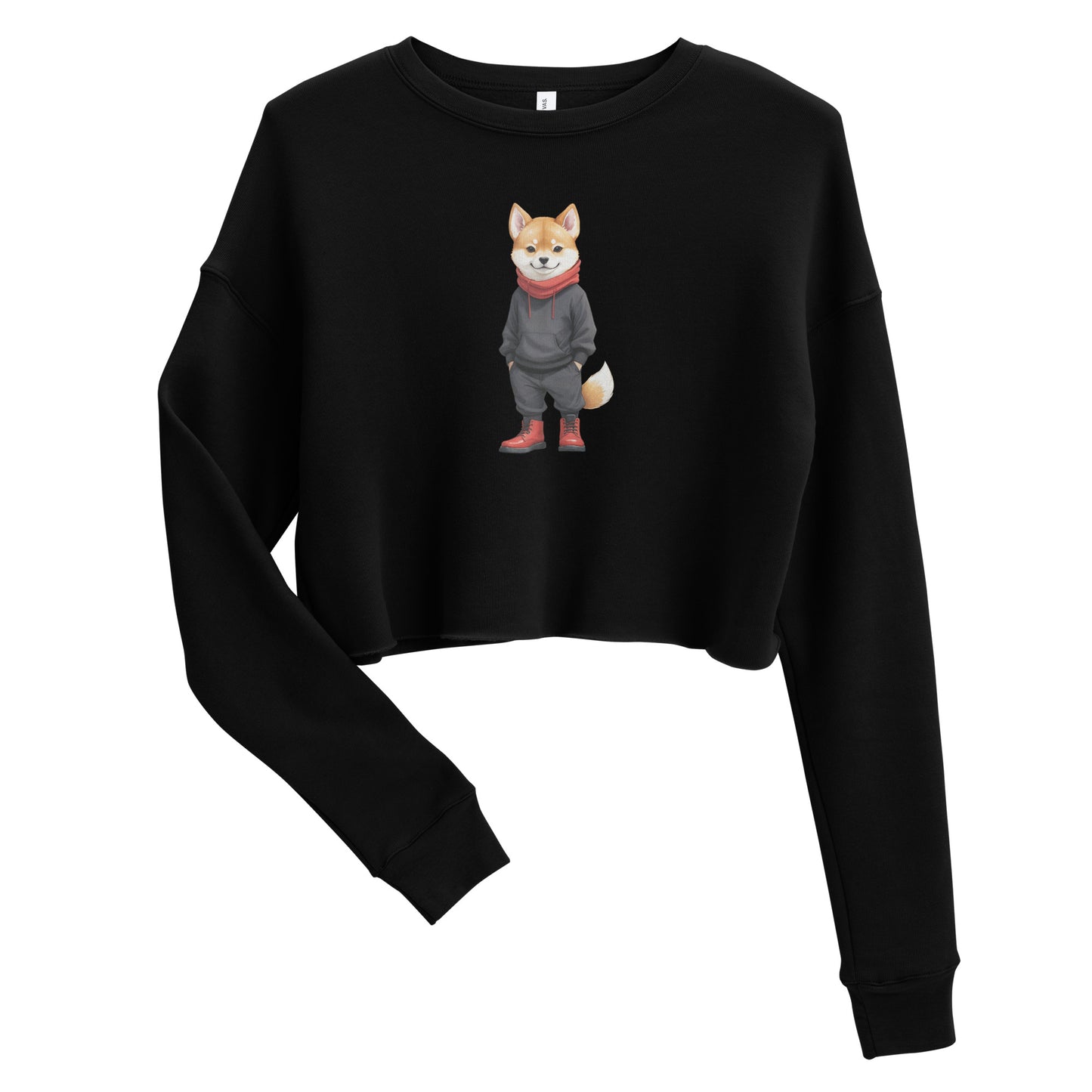 Shiba Inu Jujutsu Crop Sweatshirt