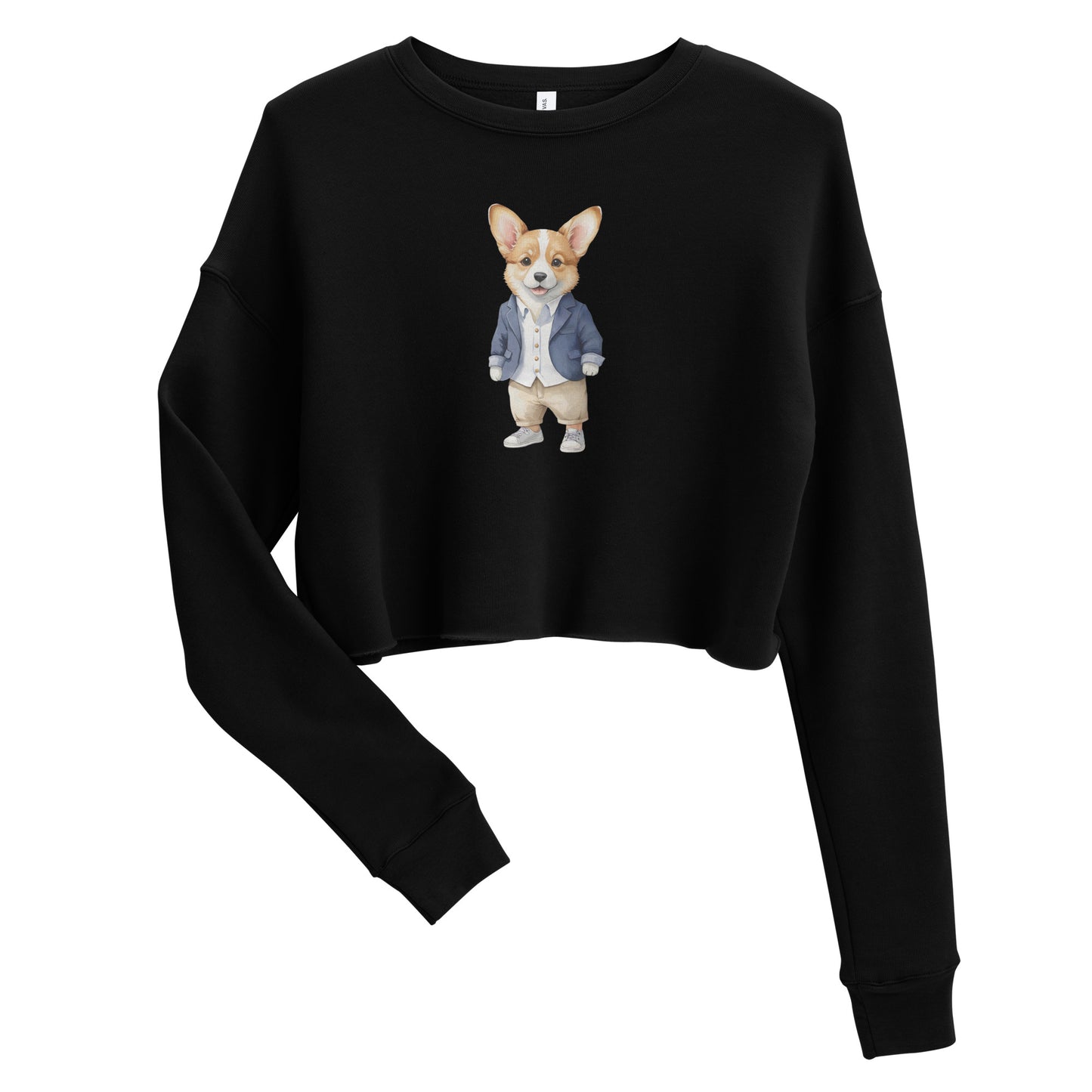 Corgi Good Boy Crop Sweatshirt