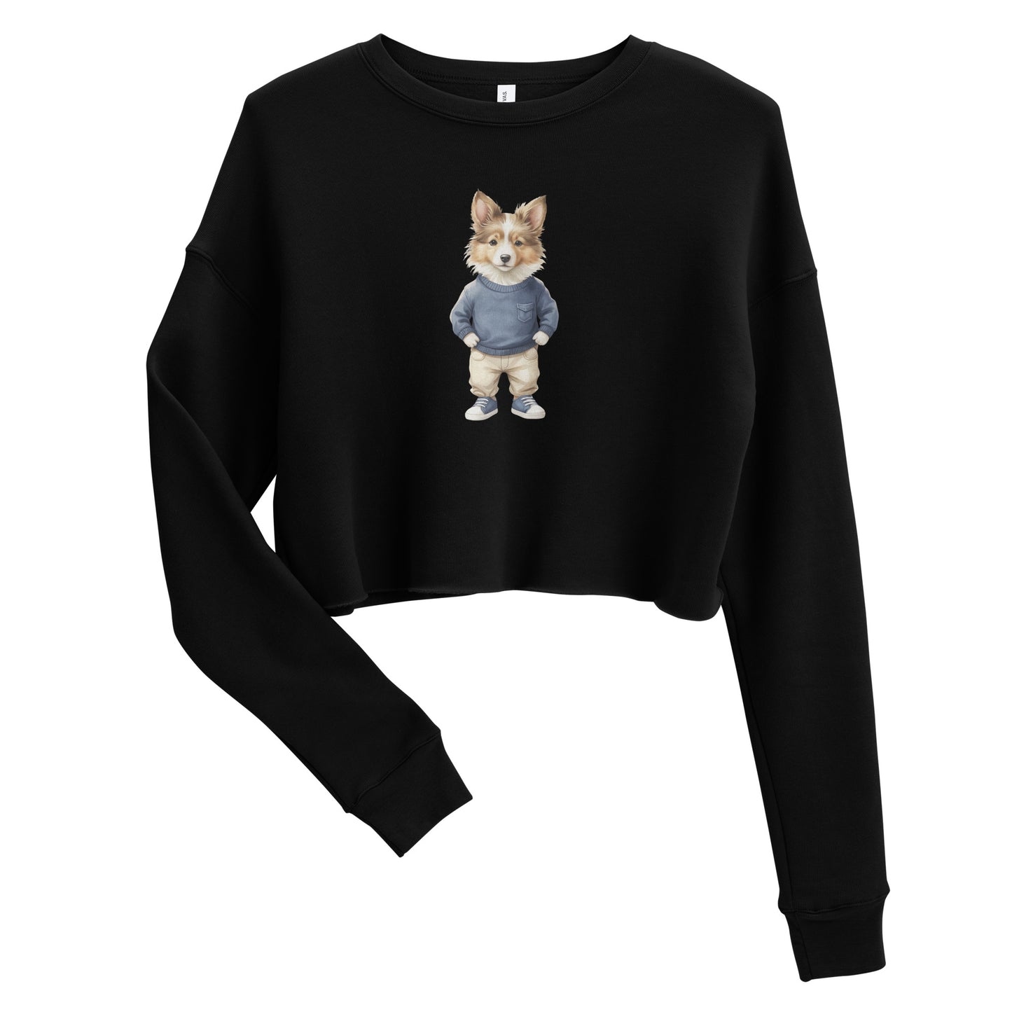 Shetland Sheepdog Joy Crop Sweatshirt