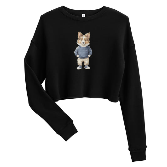 Shetland Sheepdog Joy Crop Sweatshirt