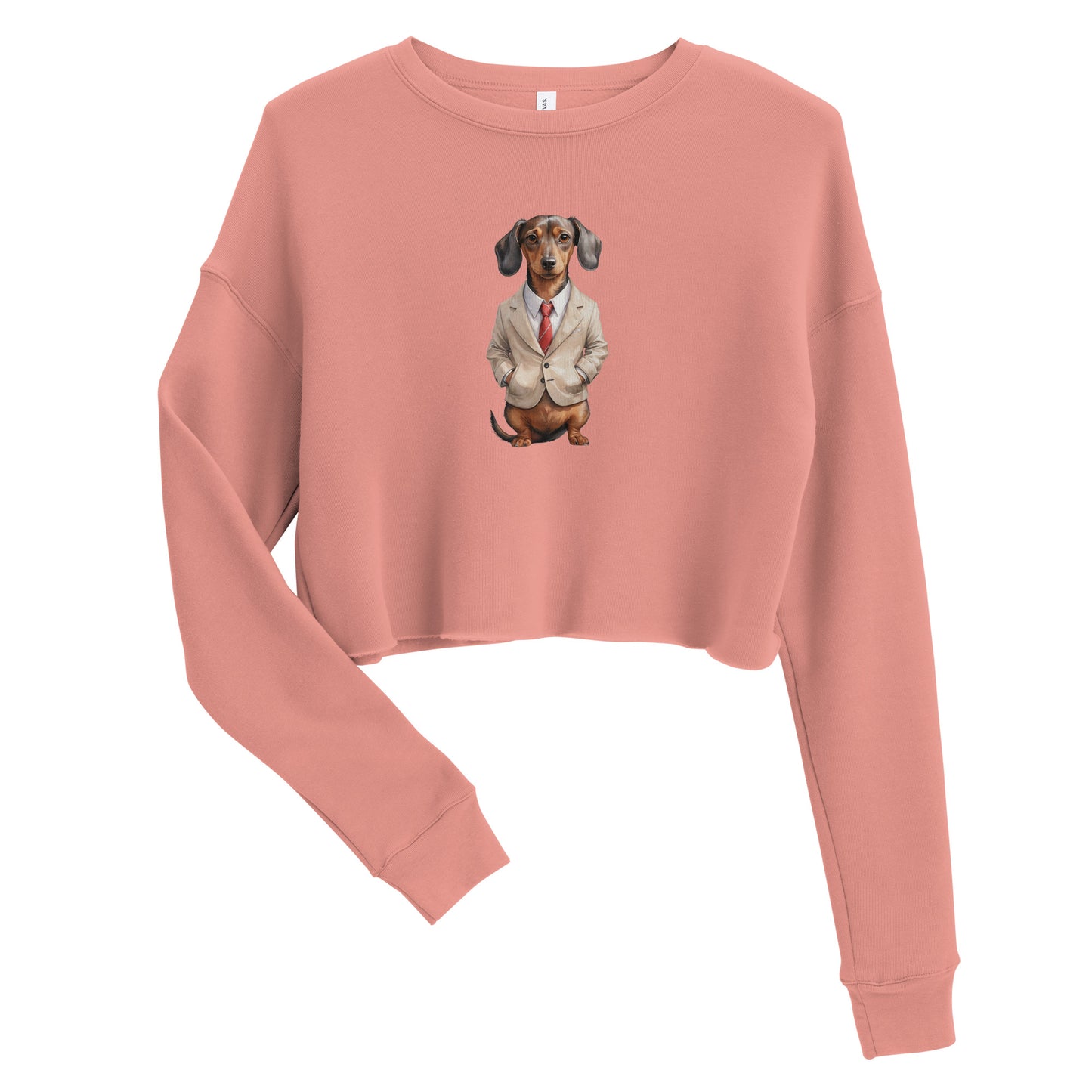 Dachshund Food Note Crop Sweatshirt