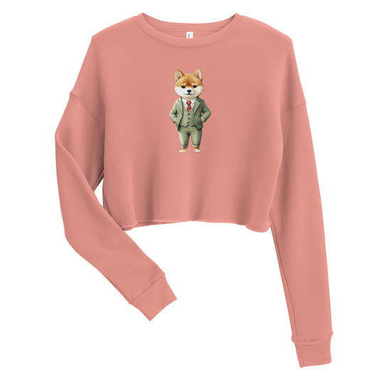 Shiba Inu Spy x Crop Sweatshirt