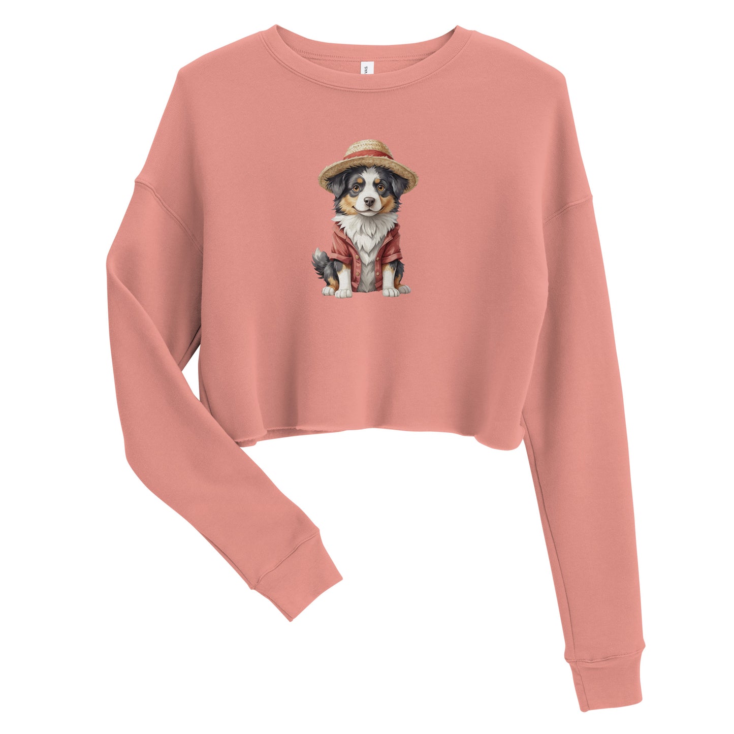 Australian Shepherd One Treat Crop Sweatshirt