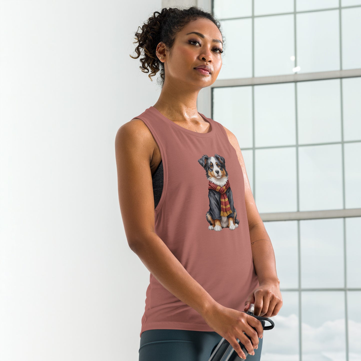 Australian Shepherd Wizard Ladies’ Muscle Tank