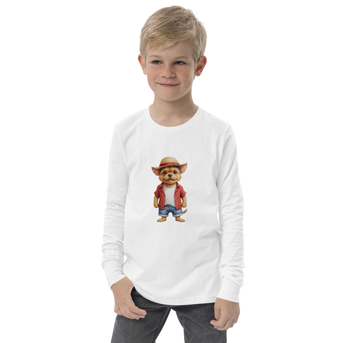 Norwich Terrier One Treat Youth Long Sleeve T-Shirt